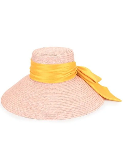 Eugenia Kim Mirabel Straw Hat In Pink