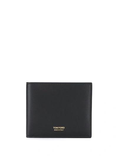 Tom Ford Logo-embossed Leather Wallet In Black