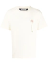 Jacquemus Embroidered Cotton Jersey T-shirt In Yellow