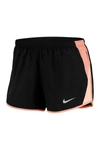 Nike 10k Dri-fit Running Shorts In Black/wlfgry87