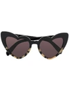 Saint Laurent Sl 181 Heart-shaped Sunglasses In Black