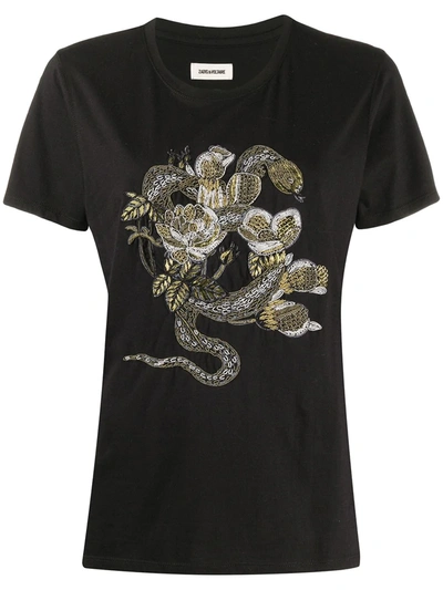 Zadig & Voltaire Graphic Print T-shirt In Black