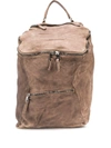 Giorgio Brato Leather Traveler Backpack In Brown