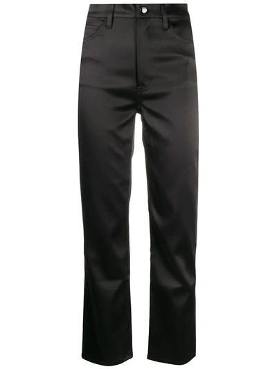 J Brand Jules High-rise Trousers In Black