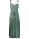 M Missoni Metallic Midi Dress In Green