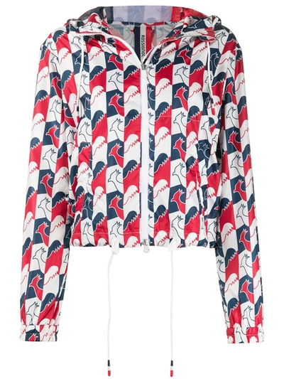 Rossignol Signature Rooster Print Jacket In Blue