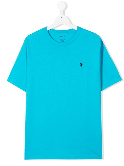 Ralph Lauren Teen Crew Neck T-shirt In Blue