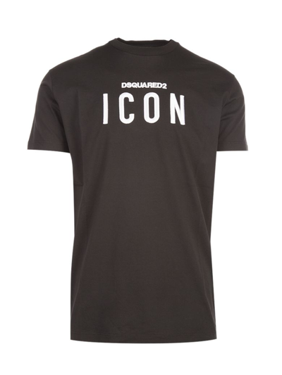 Dsquared2 Icon Graphic Jersey T-shirt In Black
