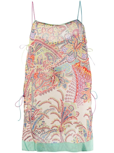 Etro Paisley Print Camisole Top In Neutrals