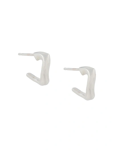 Wouters & Hendrix Reves De Reves Hammered Earrings In Silver