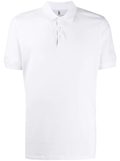Brunello Cucinelli Relaxed Fit Polo Shirt In White