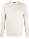 Drumohr Long-sleeve Fitted Jumper In Grey