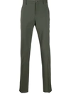 Valentino Side Stripe Tailored Trousers In Green