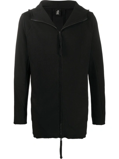Thom Krom Zipped Hooded Jacket In Black