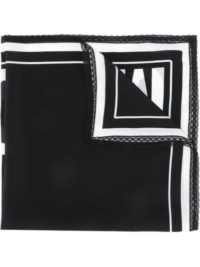 Moschino Couture Logo Scarf In Black