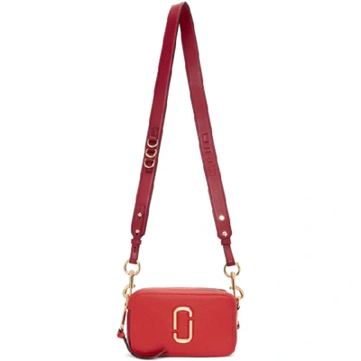 Marc Jacobs The  Softshot 21 Model Shoulder Bag In Red Textured Leather In Rosso