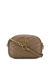 Tory Burch Kira Quilted Leather Xs Crossbody Bag In Classic Taupe