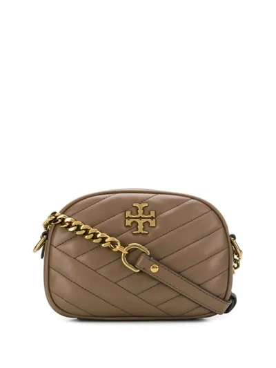 Tory Burch Kira Quilted Leather Xs Crossbody Bag In Classic Taupe