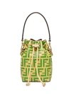 Fendi Mini Mon Tresor Bucket Bag In Green