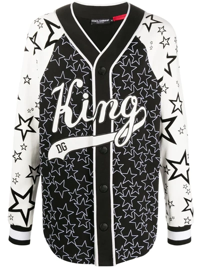 Dolce & Gabbana King Bomber Jacket In Black