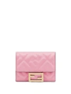 Fendi F Is  Trifold Wallet In Pink