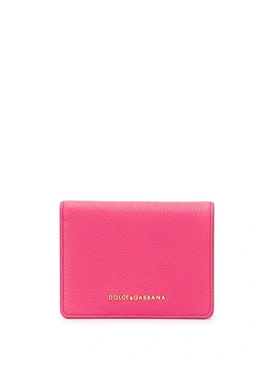Dolce & Gabbana Small Logo Wallet In Pink
