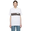 Burberry Somerville Leopard-print Cotton-blend Polo Shirt In White,black,brown