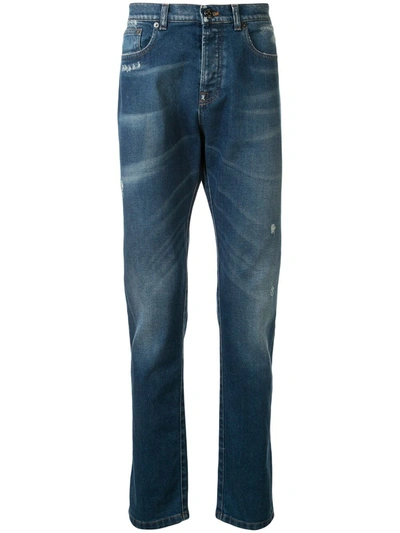 N°21 Faded Slim Jeans In Blue