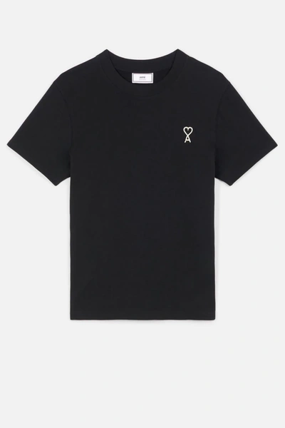 Ami Alexandre Mattiussi Ami De Coeur T-shirt In Black