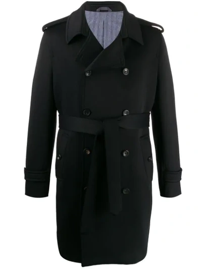 Circolo 1901 Double Breasted Coat In Blue