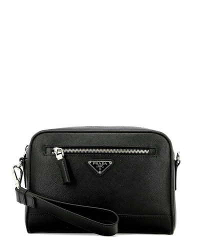 Prada Men's Black Leather Wallet