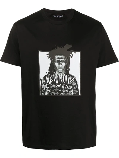 Neil Barrett New Noise Crew Neck T-shirt In Black