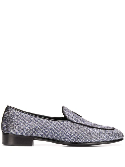 Giuseppe Zanotti Design Men's Grey Leather Loafers