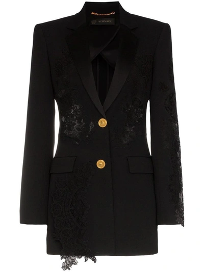 Versace Women's Black Acetate Blazer