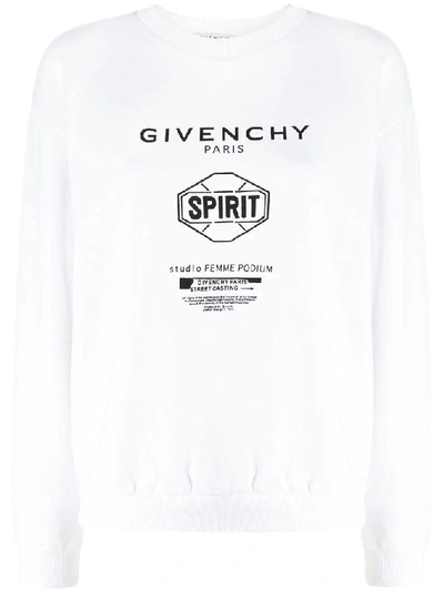 Givenchy Women's White Cotton Sweatshirt