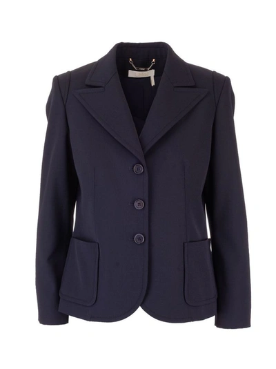 Chloé Women's Blue Polyester Blazer