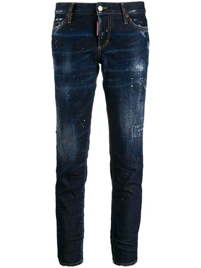 Dsquared2 Women's Blue Cotton Jeans