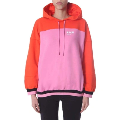 Msgm Pink Cotton Sweatshirt