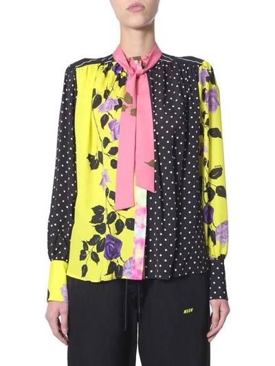 Msgm Women's 2841mde15by20716206 Black Polyester Shirt
