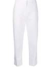 Marni Cropped Tailored Trousers In White