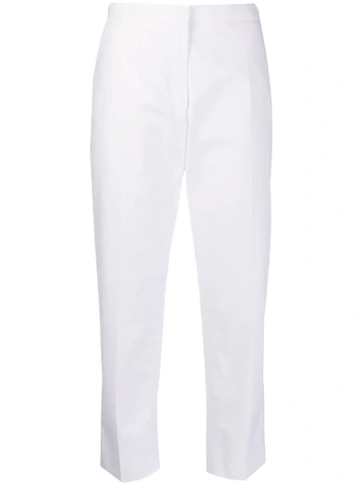 Marni Cropped Tailored Trousers In White
