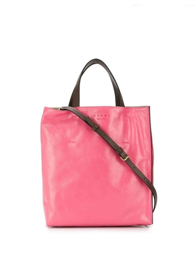 Marni Women's Fuchsia Leather Handbag