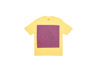 Pre-owned Palace  Mash Eye T-shirt Yellow