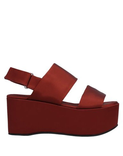 Liviana Conti Sandals In Brick Red