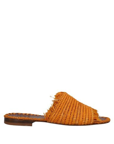 L'autre Chose Sandals In Orange