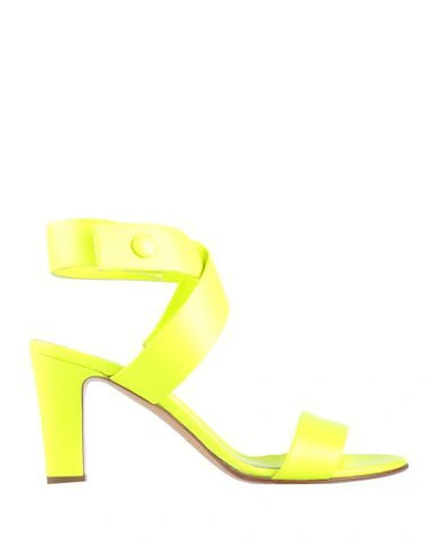 A_plan_application Sandals In Yellow