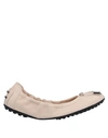 Tod's Ballet Flats In Ivory