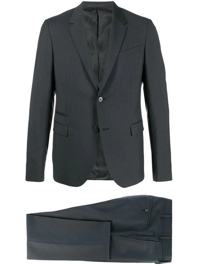 Valentino Two-piece Notched-lapel Suit In Grey