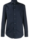 Emporio Armani Slim-fit Shirt In Blue