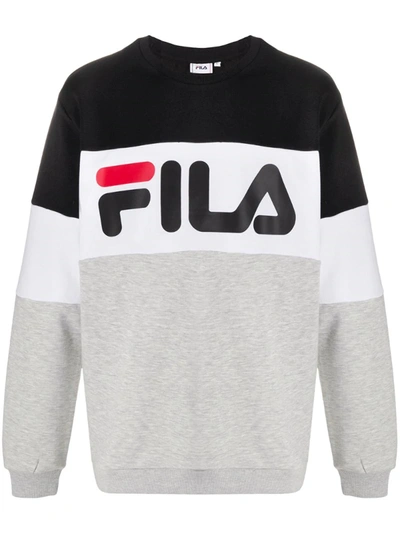 Fila Oversized Colour-block Sweatshirt In Black